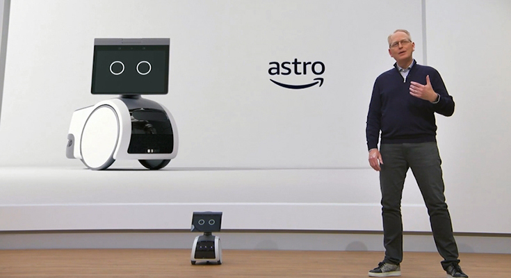 【汎用ロボット市販スタート】Amazonがホームロボット「Astro」を発表！SLAMと車輪機構、ペリスコープカメラ搭載、Alexa対応【警備や見守りからサポートまで】