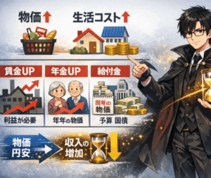 円安・物価上昇・金利・株価はなぜ連動する？生活が苦しくなる本当の理由をわかりやすく解説！円安 物価上昇 金利 株価 なぜ