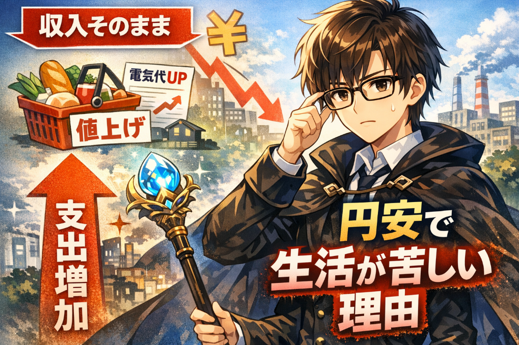 円安なのに生活が苦しい理由とは?仕組み・物価上昇・賃金のズレをわかりやすく解説