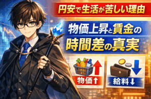 円安で生活が苦しい理由とは？物価と賃金の時間差をわかりやすく解説