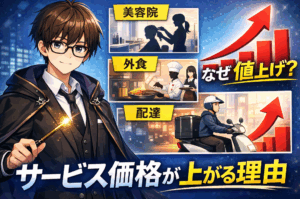 美容院・外食・配達が高く感じる理由｜サービス価格が先に上がる仕組みを解説