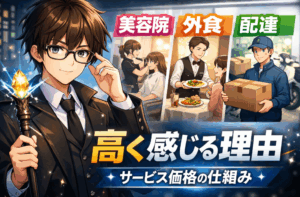 美容院・外食が高く感じる理由｜サービス価格が上がる仕組みをわかりやすく解説