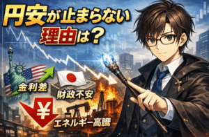 円安はなぜ止まらないのか？160円の本当の理由と金利差・財政・エネルギーから構造的に解説