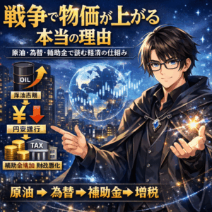 戦争で物価が上がる本当の理由｜原油・為替・補助金で読む経済の仕組み_戦争で物価が上がる理由