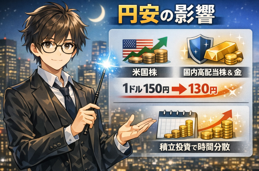 新NISAで円高になるとどうなる?オルカン・米国株が下がる理由と今できる対策をわかりやすく解説