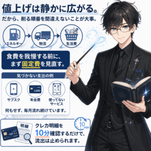 固定費の見直し方法｜サブスク・通信費・保険を整理して毎月の支出を確実に減らす手順