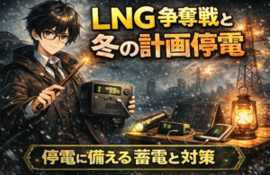 LNG価格高騰で電気代はどうなる?2026年冬の停電リスクと家庭でできる備えをわかりやすく解説