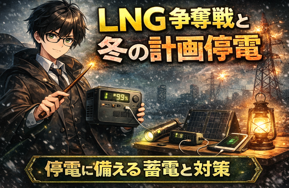 LNG価格高騰で電気代はどうなる?2026年冬の停電リスクと家庭でできる備えをわかりやすく解説