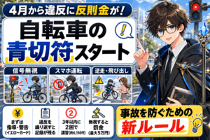 自転車の青切符とは？反則金はいくらか・対象違反・講習までの流れをわかりやすく解説