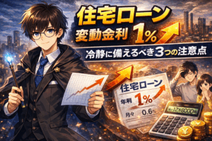 住宅ローンの変動金利1%は危険?借り換え前に知るべき「やってはいけないこと」と家計防衛の考え方