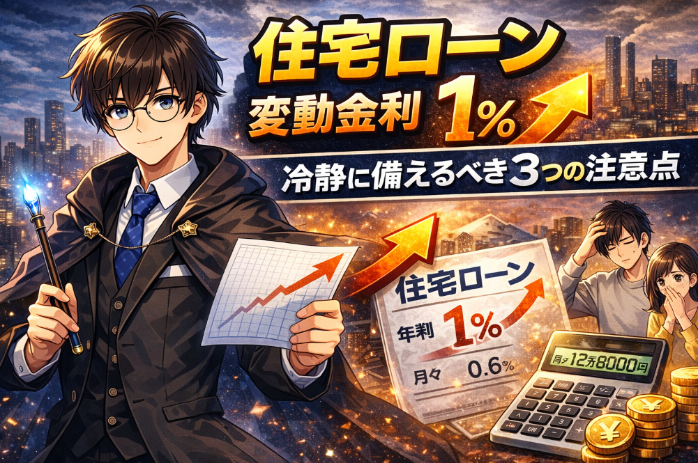 住宅ローンの変動金利1%は危険?借り換え前に知るべき「やってはいけないこと」と家計防衛の考え方