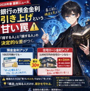 預金金利上昇は得なのか？住宅ローンへの影響と家計が崩れる構造・今すぐやるべき対策を解説
