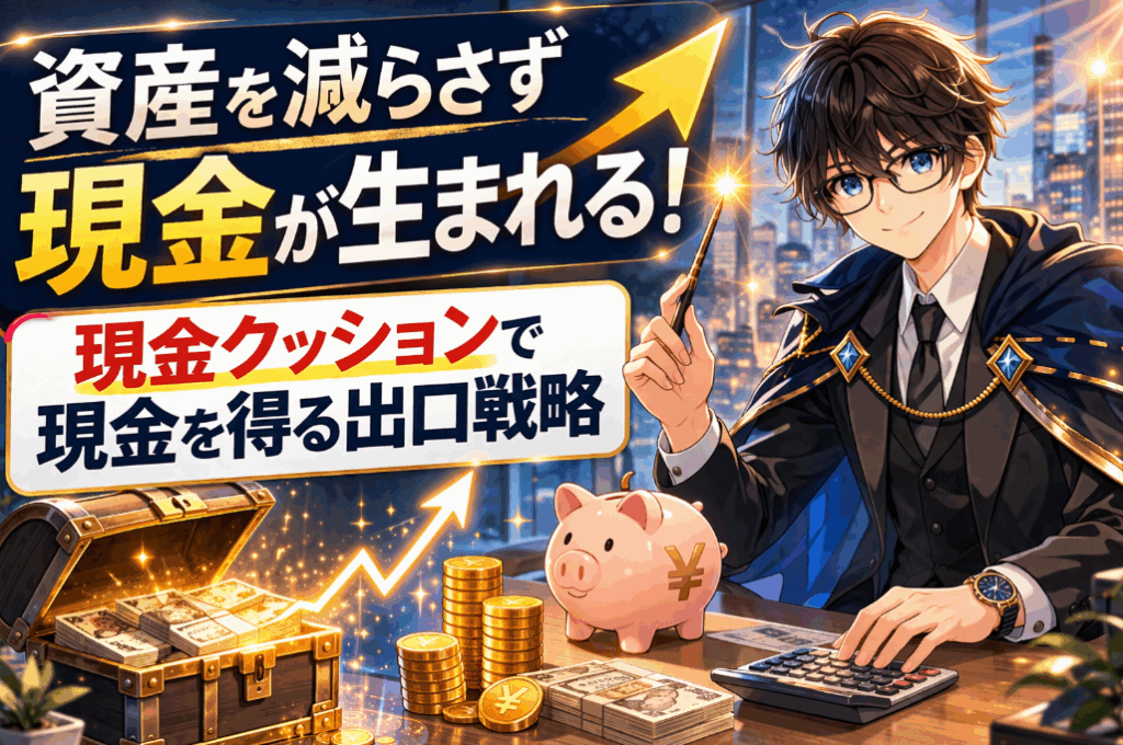 資産を減らさず現金を生む方法とは？現金クッションと出口戦略の考え方をわかりやすく解説