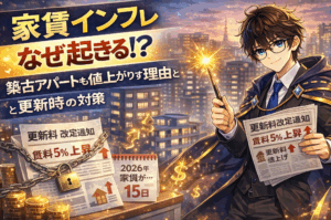 家賃が上がる理由とは?築古アパートまで値上げされる仕組みと更新時に損しない対策をわかりやすく解説
