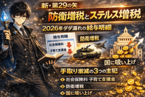 手取りが減る理由とは？社会保険料・支援金・増税の構造と生活が苦しくなる本当の原因をわかりやすく解説