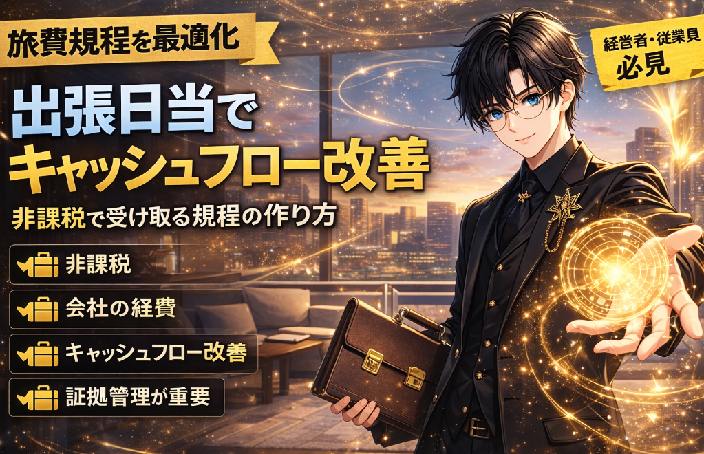 旅費規程で出張日当を非課税にする方法とは？手取りを増やす仕組みと税務リスクを徹底解説
