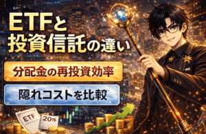 ETFと投資信託の違いは何？分配金再投資と隠れコストまでわかりやすく解説