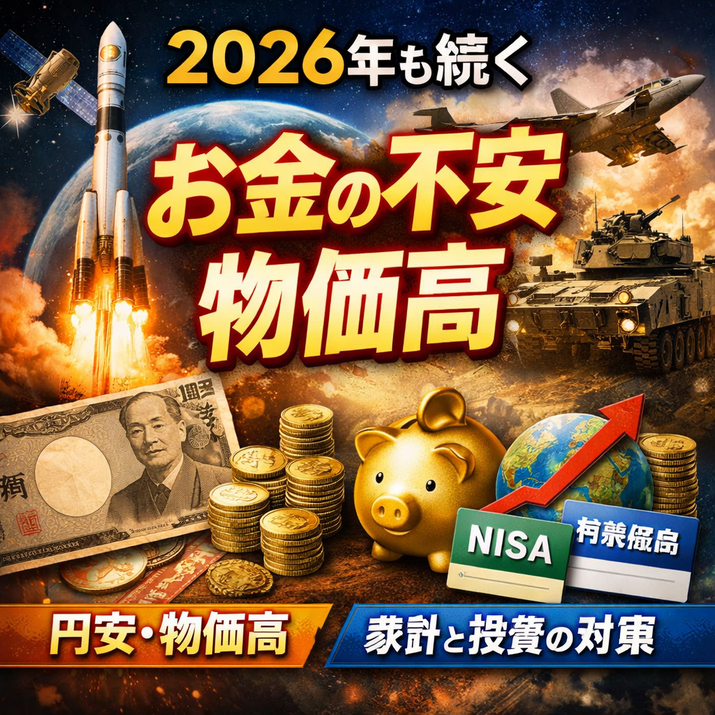 2026年も続くお金の不安と物価高｜宇宙ビジネス・防衛費から考える家計と投資の整理_2026年のお金の不安と物価高