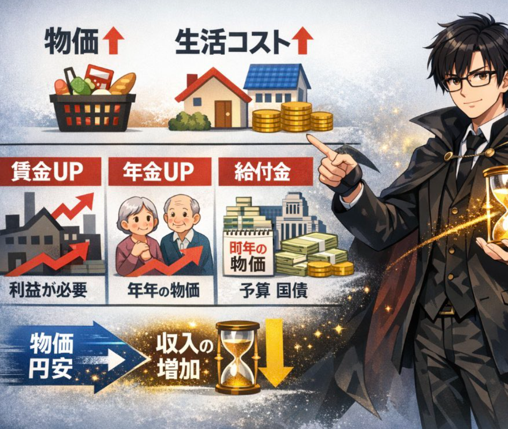 円安・物価上昇・金利・株価はなぜ連動する？生活が苦しくなる本当の理由をわかりやすく解説！円安 物価上昇 金利 株価 なぜ