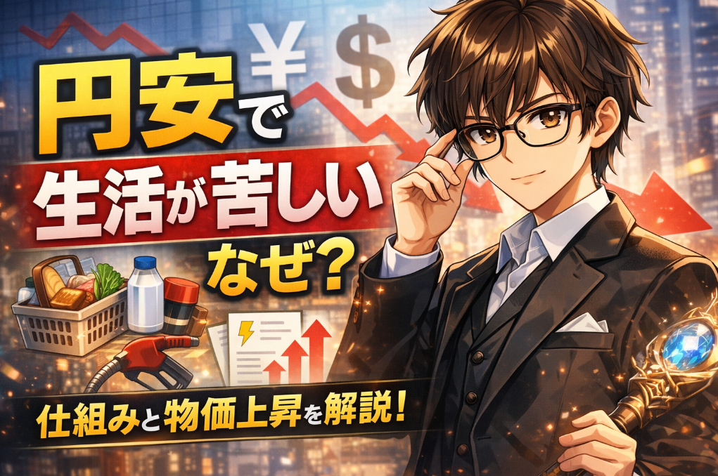 円安で生活が苦しいのはなぜ？仕組みと物価上昇の関係をわかりやすく解説