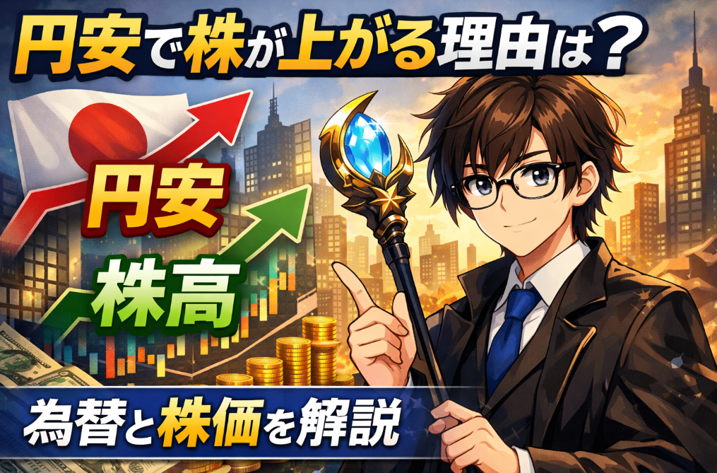 円安で株が上がる理由とは？為替と株価の関係を初心者向けにわかりやすく解説