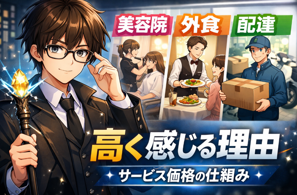 美容院・外食が高く感じる理由｜サービス価格が上がる仕組みをわかりやすく解説