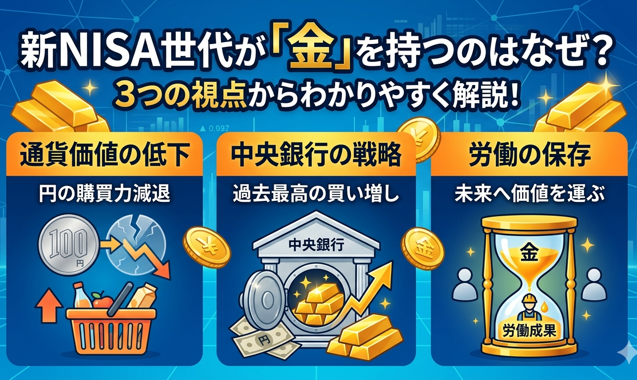 なぜ今「金」を持つ人が増えているのか？通貨価値・中央銀行・資産防衛までわかりやすく解説