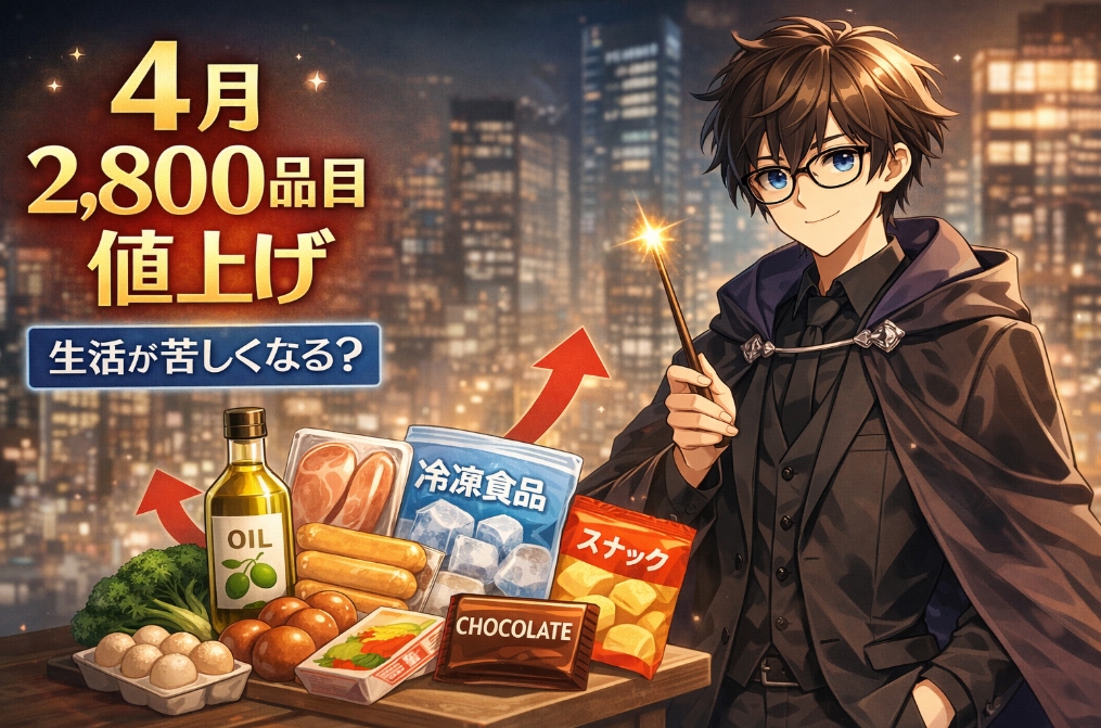 4月に食品2,800品目が値上げされた理由とは？生活が苦しくなる仕組みと対策を徹底解説