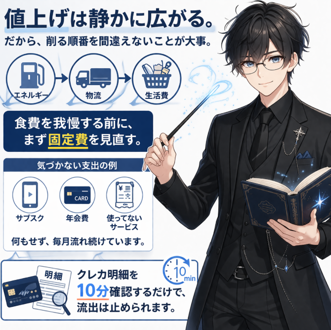 固定費の見直し方法｜サブスク・通信費・保険を整理して毎月の支出を確実に減らす手順