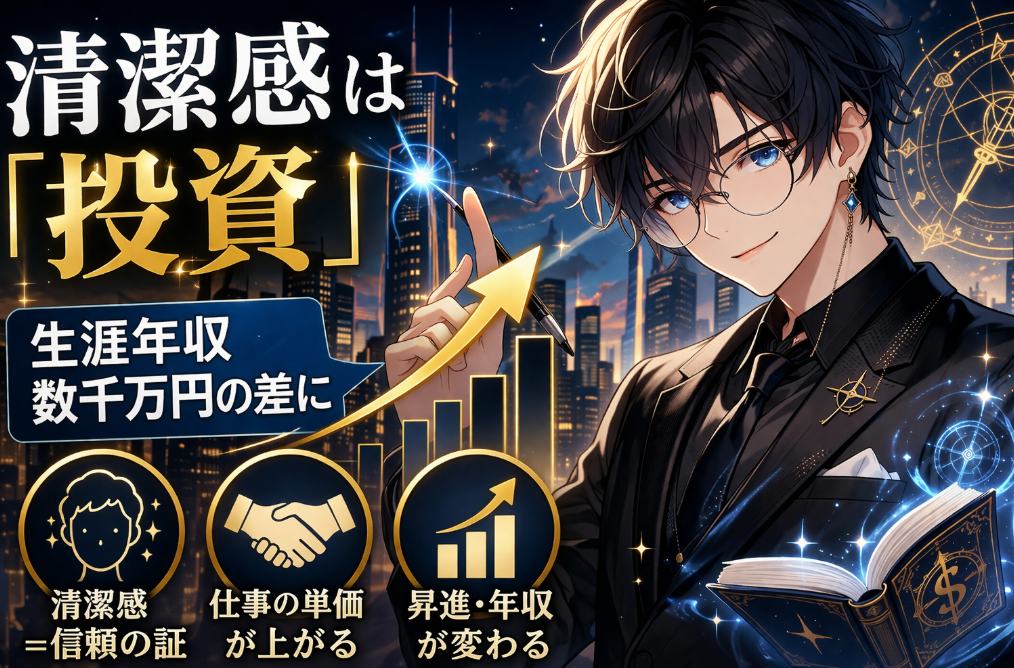 清潔感は最強の自己投資｜見た目が生涯年収に与える影響とコスパ最適な整え方