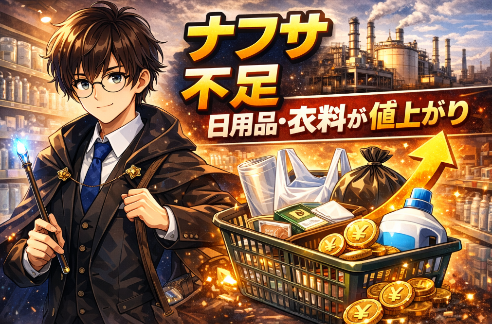 ナフサ不足で何が値上がる？プラスチック・衣料・送料の影響と家計防衛策をわかりやすく解説