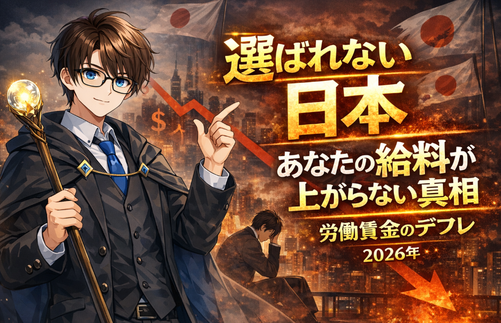 日本は本当に貧しくなったのか？給料が上がらない理由と低賃金構造の正体・個人の防衛策を解説