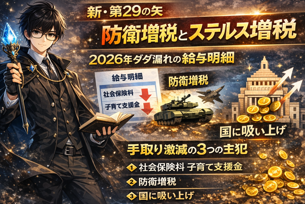 手取りが減る理由とは？社会保険料・支援金・増税の構造と生活が苦しくなる本当の原因をわかりやすく解説